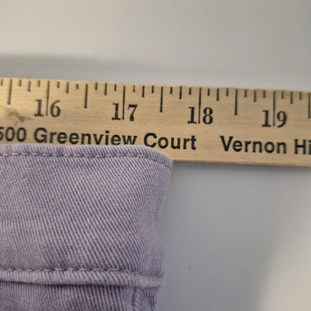 Levi's Vintage Y2K 32 Retro Lavender Pastel Capri Pants Stretch Denim - Picture 4 of 5